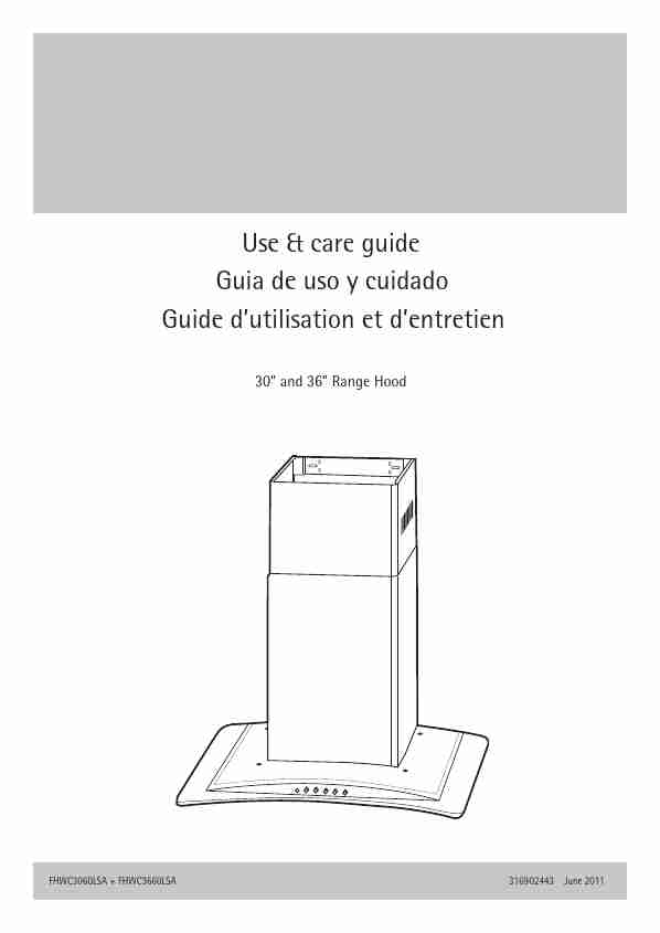 Frigidaire Ventilation Hood FHWC3660LS-page_pdf
